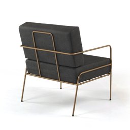 Poltrona Fly base Cobre Aquatec Preto - 2