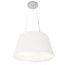 Ver imagem 1 de Lustre Pendente Cone Md-4001 Cúpula em Tecido 21/40x30cm Branco - Bivolt