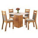 Ver imagem 2 de Mesa de Jantar Quadrada 90x90 com 4 Cadeiras Sicilia