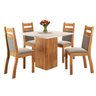 Mesa de Jantar Quadrada 90x90 com 4 Cadeiras Sicilia - 2
