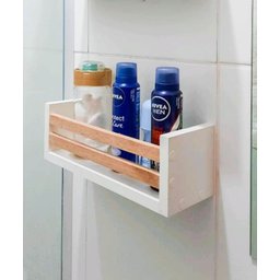 Kit 2 Prateleira para Banheiro 30 Cm Decorativa e Organizadora - Cedrinho - 4
