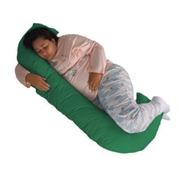 Travesseiro Gigante Multiuso Unissex Formato C Happy Line - Verde - 1
