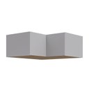 Ver imagem 3 de Ponte Canto Reto Planejada 95cm 2 Portas Jade CabeCasa MadeiraOriginals Cinza/Urbano