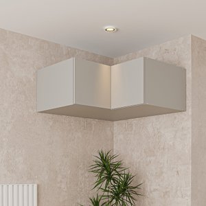 Ponte Canto Reto Modular 95cm 2 Portas Jade Cabecasa Madeiramadeira