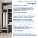 Ver imagem 7 de Ponte Canto Reto Planejada 95cm 2 Portas Jade CabeCasa MadeiraOriginals Cinza/Urbano