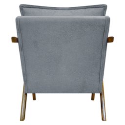 Kit 2 Poltronas Decorativas Reforçadas Shine para Sala Recepção Escritório Tecido Bouclé Premium - 9