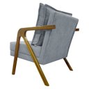 Ver mais imagens de Kit 2 Poltronas Decorativas Reforçadas Shine para Sala Recepção Escritório Tecido Bouclé Premium