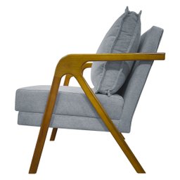Kit 2 Poltronas Decorativas Reforçadas Shine para Sala Recepção Escritório Tecido Bouclé Premium - 7