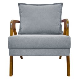 Kit 2 Poltronas Decorativas Reforçadas Shine para Sala Recepção Escritório Tecido Bouclé Premium - 5