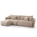 Ver imagem 2 de Conjunto Sofá 280cm e Puff Comfy CabeCasa MadeiraOriginals Bege Claro