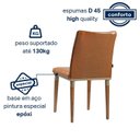 Ver imagem 6 de Kit 2 Cadeiras Couro Sintético e Pés em Madeira Maciça Isa