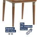 Ver mais imagens de Kit 2 Cadeiras Couro Sintético e Pés em Madeira Maciça Isa