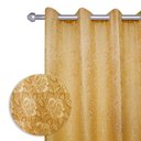 Ver imagem 2 de Cortina Jacquard Para Sala/quarto 200x180| Admirare:Dourado