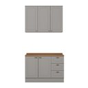 Ver imagem 2 de Cozinha Compacta 2 Peças 100% Mdf com Tampo Americana