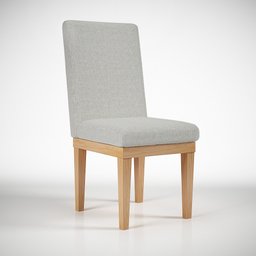Cadeira de Jantar Reforçada Estofada - Balaqui Decor Cor:Linho Cinza Claro - 1