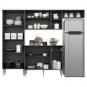 Ver imagem 5 de Armário de Cozinha Compacta Pequim Multimóveis V2933 Preto/Lacca Fumê