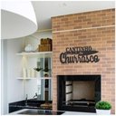 Ver imagem 2 de Placa Quadro Área Gourmet Cantinho do Churrasco 60x28cm