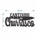 Ver imagem 3 de Placa Quadro Área Gourmet Cantinho do Churrasco 60x28cm