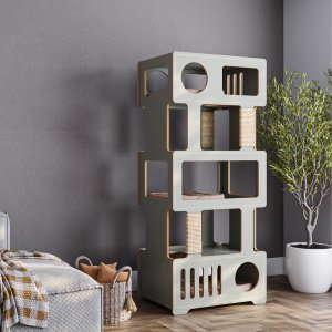 Torre para Gatos Tom Evo - Linha para Gatos de até 10kg A 168cm x C 75cm x L 48cm 
