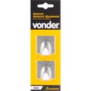 Ver imagem 3 de Gancho Adesivo Quadrado em Inox com 2 Peças - Vonder