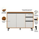 Ver imagem 7 de Cozinha Modulada Ravena 4 Peças 8 Portas com Paneleiro Duplo Poliman Móveis
