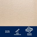 Ver imagem 7 de Kit 2 Cadeiras Bouclê e Pés em Madeira Maciça Isa Bege/Champanhe