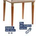 Ver mais imagens de Kit 2 Cadeiras Bouclê e Pés em Madeira Maciça Isa Bege/Champanhe