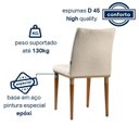 Ver imagem 6 de Kit 2 Cadeiras Bouclê e Pés em Madeira Maciça Isa