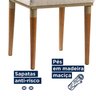 Kit 2 Cadeiras Bouclê e Pés em Madeira Maciça Isa - 8