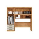 Ver imagem 2 de Guarda Roupa México C/ Cabeceira 5 Portas 3 Gvts Cedro/areia