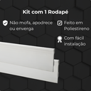 Ver imagem 5 de Kit 1 Rodapé Poliestireno 10cm X 2m Acabamento Moderno