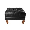 Ver imagem 5 de Poltrona Chesterfield com Puff Capitonê Luís Xv Preto