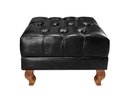 Ver imagem 5 de Poltrona Chesterfield com Puff Capitonê Luís Xv Preto