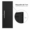 Ver imagem 4 de Porta Giro Social Filetada com Puxador 85x2,15 Esquerda Preta