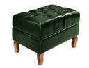 Ver imagem 5 de Poltrona Chesterfield com Puff Capitonê Luís Xv Verde