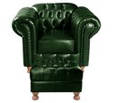 Ver imagem 2 de Poltrona Chesterfield com Puff Capitonê Luís Xv Verde