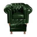 Ver imagem 2 de Poltrona Chesterfield com Puff Capitonê Luís Xv Verde