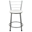 Ver imagem 3 de 4 Banquetas Baixa para Cozinha Epoxi Cinza:branco