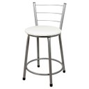 Ver imagem 2 de 4 Banquetas Baixa para Cozinha Epoxi Cinza:branco