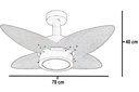 Ver imagem 5 de Ventilador de Teto Aspen Led 6000k Venti-delta Cobre 4pás Freijó 110v com Controle Remoto