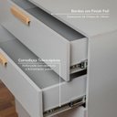 Ver imagem 4 de Cômoda Planejada 5 Gavetas 80cm Jade CabeCasa MadeiraOriginals Cinza/Urbano