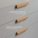 Ver imagem 5 de Cômoda Planejada 5 Gavetas 80cm Jade CabeCasa MadeiraOriginals Cinza/Urbano