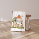 Ver imagem 3 de Kit 3 Quadros Decorativos Infantil - Fazenda Day NO2 - 30x40 - Moldura Madeira