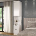 Ver mais imagens de Escrivaninha Mesa Escritório com Armário 3 Portas 2 Gavetas Modulado Viena Espresso Móveis