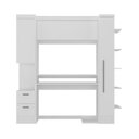 Ver imagem 2 de Escrivaninha Mesa Escritório com Armário 3 Portas 2 Gavetas Modulado Viena Espresso Móveis