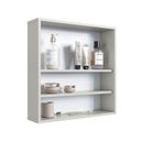 Ver imagem 6 de Armário Espelheira de Banheiro 60cm com 2 Portas 1 Nicho Bari