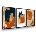 Ver imagem 1 de Quadro Decorativo Abstrato Moderno 3d Sala Quarto Hall