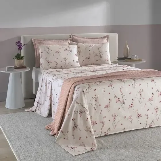 Jogo Cama Casal Döhler 150 Fios Provença Vanessa - 3