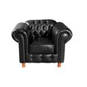 Ver imagem 4 de Conjunto 2 Poltronas Luis Xv Chesterfield Vintage Molas Ensacadas