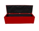 Ver imagem 4 de Kit Cabeceira e Recamier Baú para Cama Box Casal Queen:vermelho